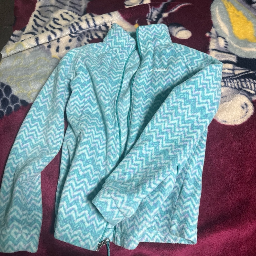 Columbia Kids Aqua Chevron Jacket